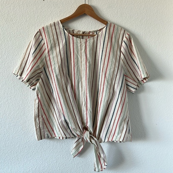 Madewell Tops - Madewell Front Tie Shirt
